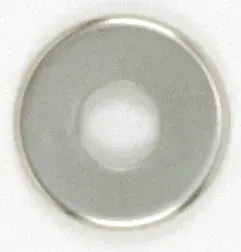 Steel Check Ring - Curled Edge - 1/8 IP Slip - Nickel Plated Finish - 1-1/2"