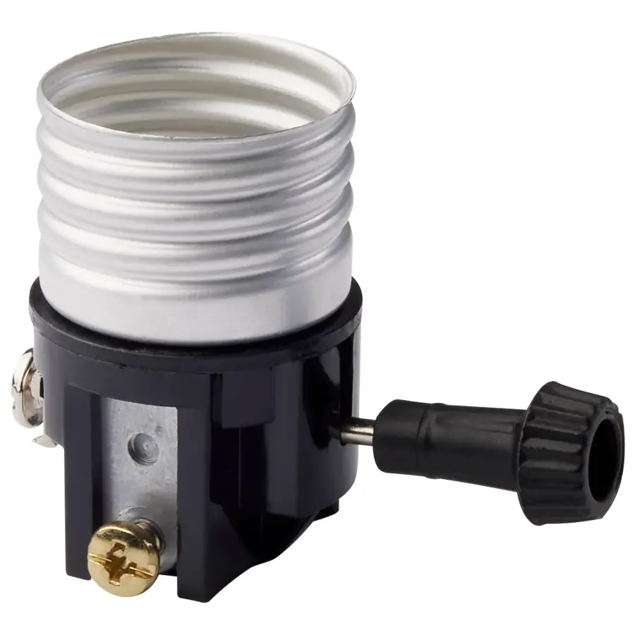 3 Terminal (2 Circuit) Turn Knob Interior Mechanism With Screw Terminals - 250W - 250V