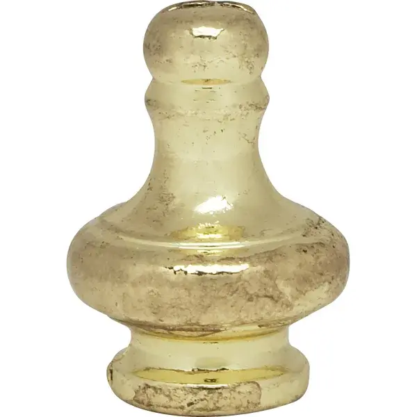 Large Pyramid Knob - 1-1/4" Height - 1/8 IP - Polished Brass Finish - Image 1
