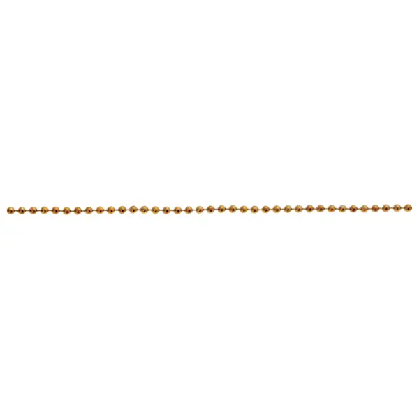 #3 Beaded Chain - 3/32" Diameter - 250 Foot Spool - Brass Finish