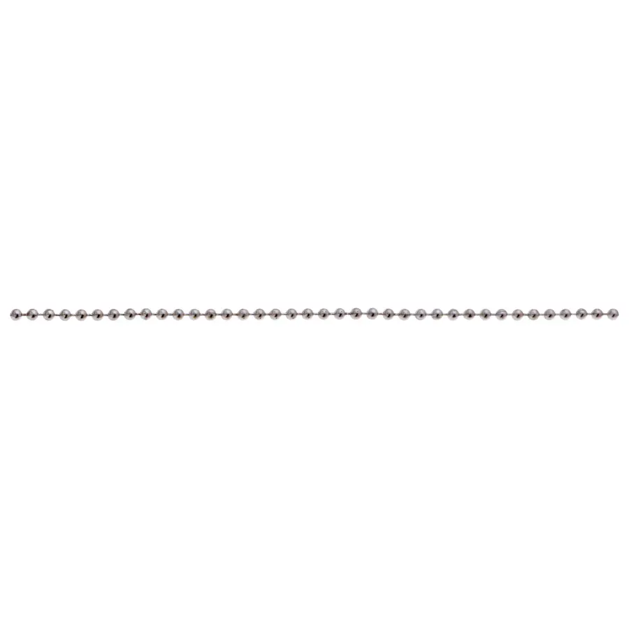 #3 Beaded Chain - 3/32" Diameter - 250 Foot Spool - Nickel Finish