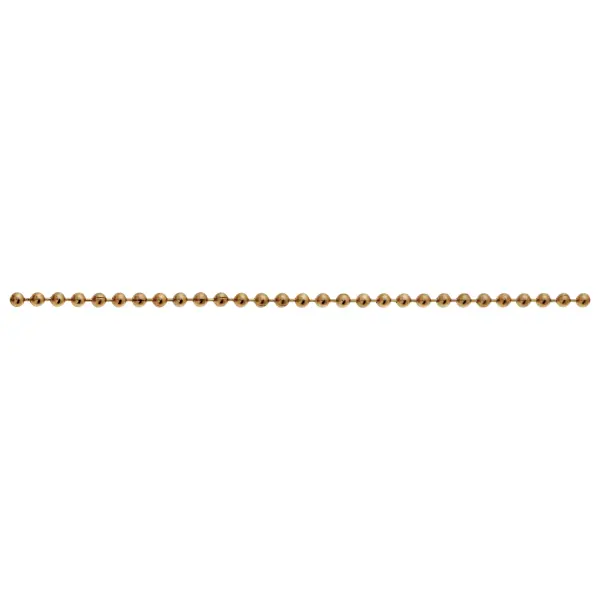 #6 Beaded Chain - 1/8" Diameter - 100 Foot Spool - Brass Finish - Used On Pull Sockets And Switches