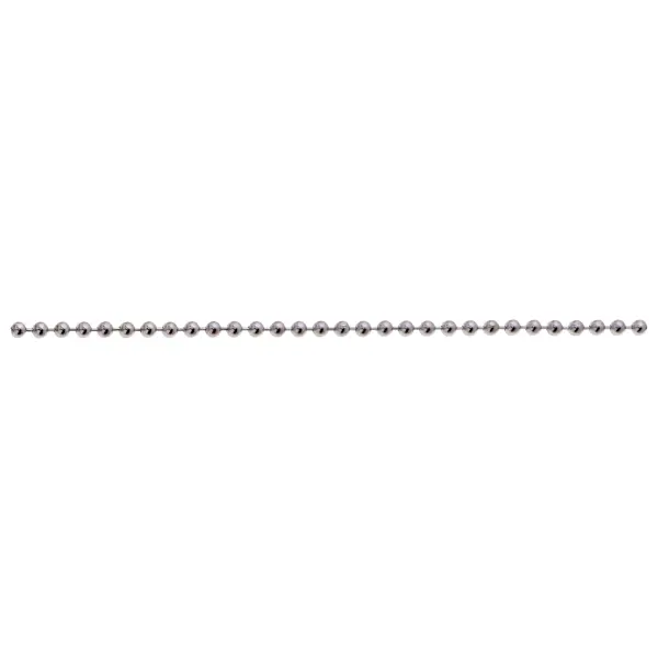 #6 Beaded Chain - 1/8" Diameter - 100 Foot Spool - Nickel Finish - Used On Pull Sockets And Switches