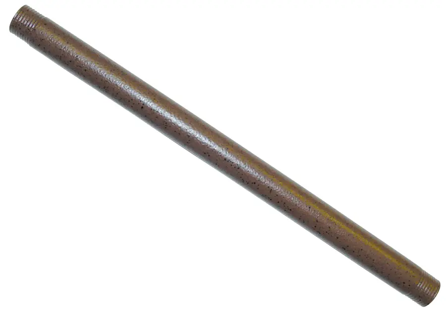 Old Bronze 12in. Pipe with 1/2in. Thread - Image 1