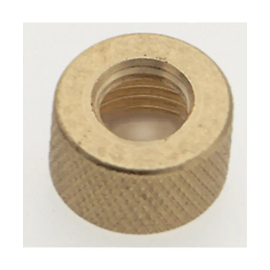 Brass Closed Gas Cap - Burnished And Lacquered - 3/8 IP x 1/8 IP