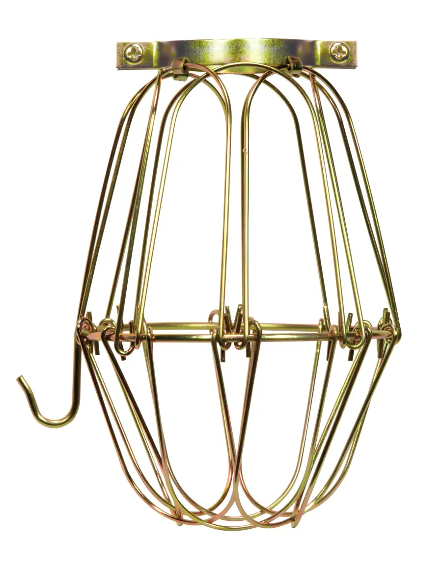 Light Bulb Cage - Brass Finish - 5-3/4" Height