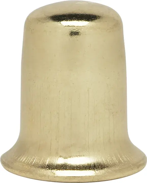 Steel Finial - 1/4-27 - 1" - Brass Plated - alternate view