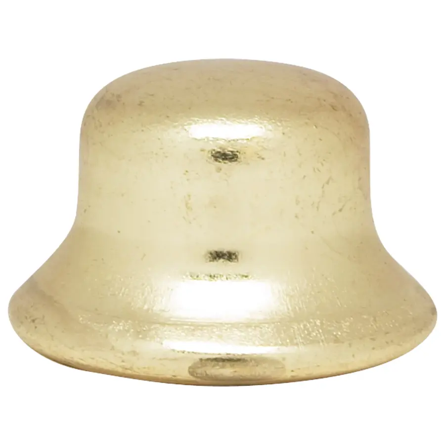 Steel Finial - 1/4-27 - 1/2" - Brass Plated - Image 1