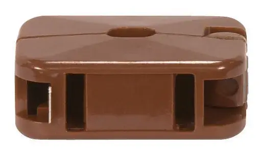 Add-On Outlet - Brown Finish - Non Polarized - 18/2 SPT-1 - 10A - 125V