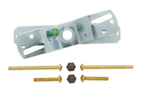 1-5/8" Wired Wall Bracket With Bottom Turn Knob Switch - Antique Brass Finish - Includes Hardware - 60W Max - alternate view