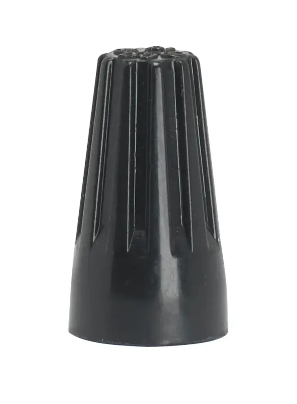 Wire Connector With Spring Inserts - For High Heat 150C Supply Wire - 600V - Black Finish - 2 #18 Max - alternate view