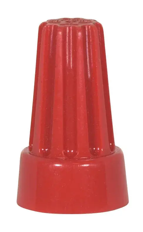 Wire Connector With Spring Inserts - For 105C Supply Wire - 600V - Extra Large - Red Finish - 8 #18 Max - Image 1
