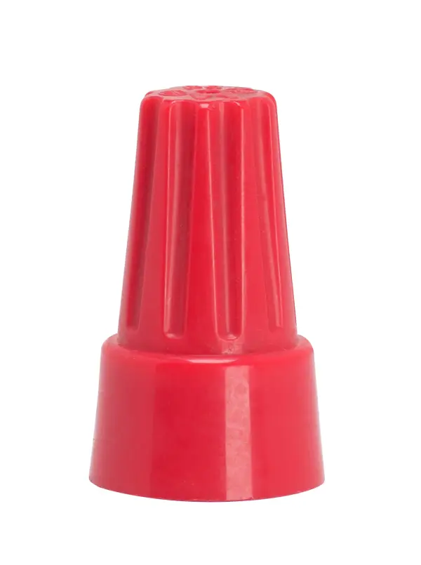 Wire Connector With Spring Inserts - For 105C Supply Wire - 600V - Extra Large - Red Finish - 8 #18 Max - alternate view