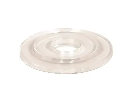 Plastic Crystal Washer - 1-1/4" Diameter With Lip - 1/8 IP Slip