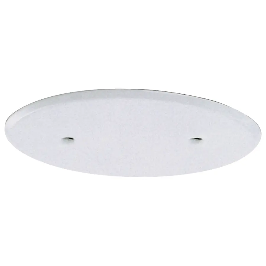 Blank Up Kit For 3" Box - White Finish - 5" Diameter - 2-8/32 Bar Holes - 3" Center to Center - Includes Hardware