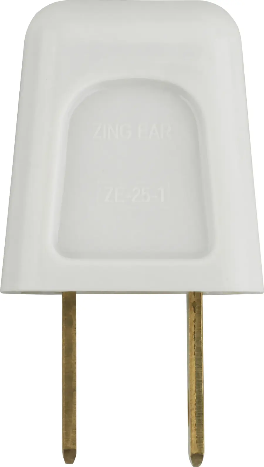 Quick Connect Plug - White Finish - Polarized - 18/2-SPT-1 - 6A - 125V - Image 2