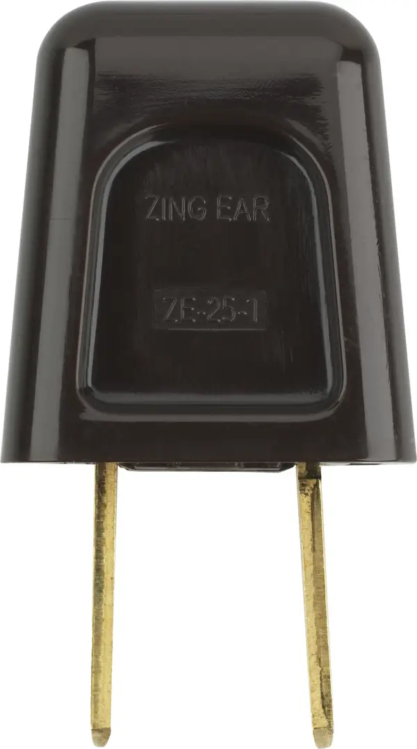 Quick Connect Plug - Brown Finish - Polarized - 18/2-SPT-1 - 6A - 125V - alternate view