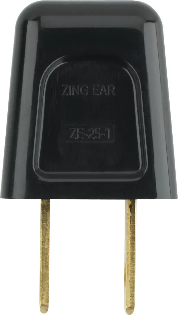Quick Connect Plug - Black Finish - Polarized - 18/2-SPT-1 - 6A - 125V - alternate view