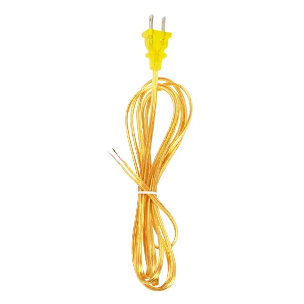 18/2 SPT-1-105C All Cord Sets - Molded Plug - Tinned Tips 3/4in. Strip with 2in. Slit 36in. Hank - 200 Ctn 8 Ft.