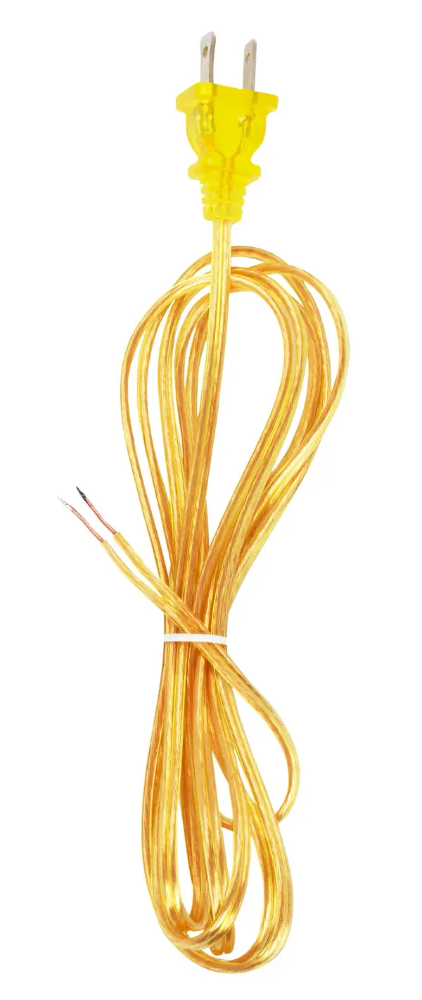 18/2 SPT-1-105C All Cord Sets - Molded Plug - Tinned Tips 3/4in. Strip with 2in. Slit 36in. Hank - 200 Ctn 8 Ft. - alternate view