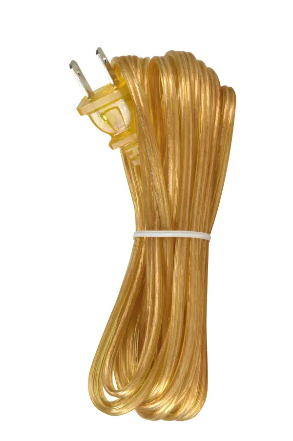 18/2 SPT-1-105C All Cord Sets - Molded Plug - Tinned Tips 3/4" Strip with 2" Slit 100 Ctn. 20 Ft.