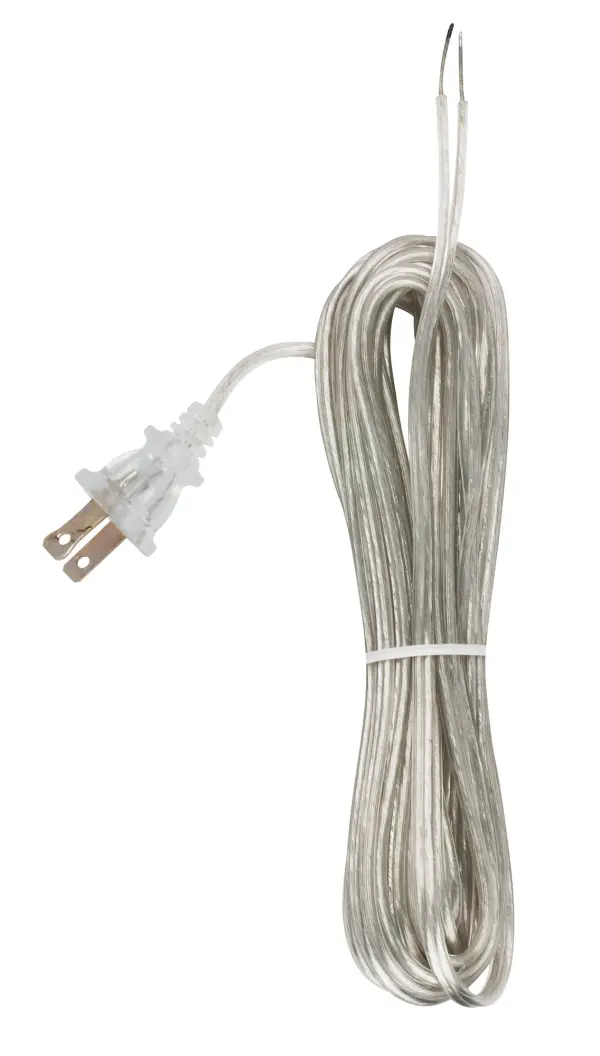 18/2 SPT-1-105C All Cord Sets - Molded Plug - Tinned Tips 3/4" Strip with 2" Slit 100 Ctn. 20 Ft.