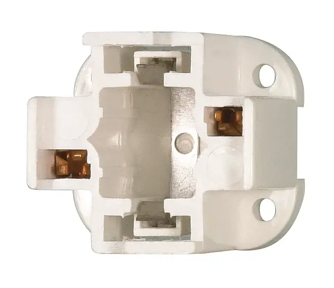 18W Vertical Screw Down Socket - 2-Pin Lamps - G24D-2 And GX24D-2 Base For: CF18DD And CF18DT - 75W - 600V - Image 2