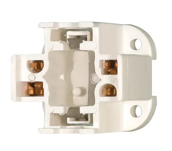13W Bottom Screw Down Socket - 4-Pin Lamps - Vertical Mount - G24Q-1 And GX24Q-1 Base For: CF13DD/E And CF13DT/E - 75W - 600V