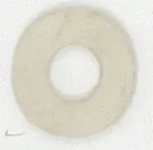 Rubber Washer - 1/8 IP Slip - White Finish - 2" Diameter