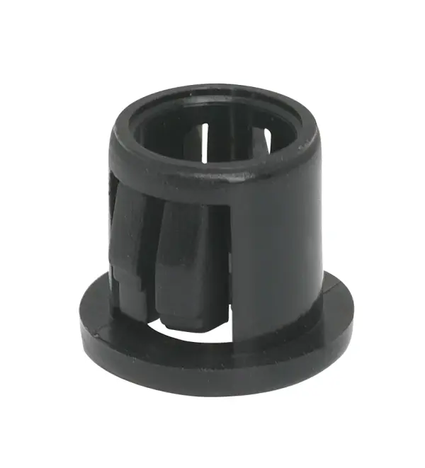 Nylon Snap-In Bushing - For 3/8" Hole - Black Finish - Image 2