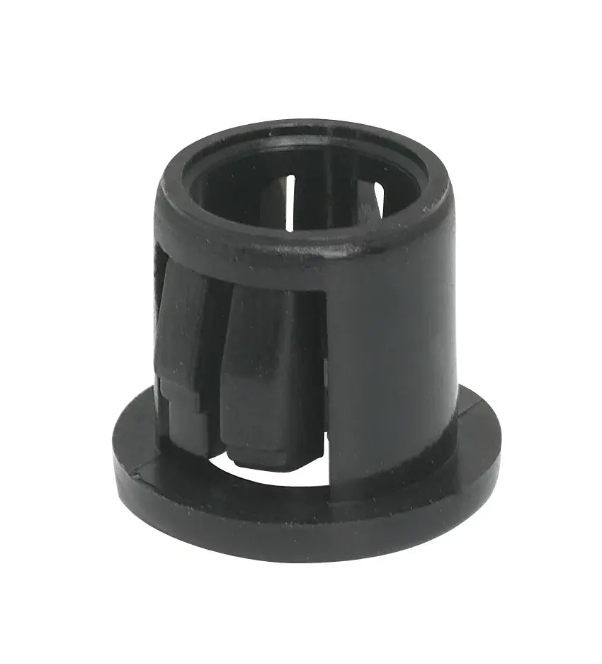 Nylon Snap-In Bushing - For 3/8" Hole - Black Finish - Image 2