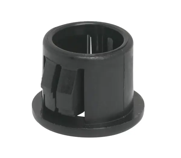 Nylon Snap-In Bushing - For 7/16" Hole - Black Finish - Image 2