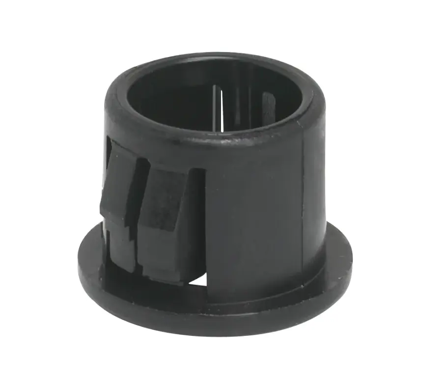Nylon Snap-In Bushing - For 7/16" Hole - Black Finish - Image 2