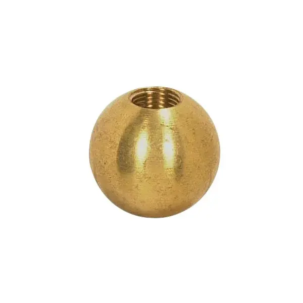 Brass Ball - 1/2" Diameter - 8/32 Tap - Unfinished