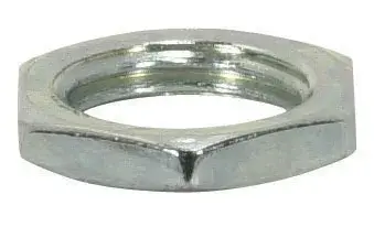 Steel Locknut - 1/4 IP - 11/16" Hexagon - 1/8" Thick - Zinc Plated Finish