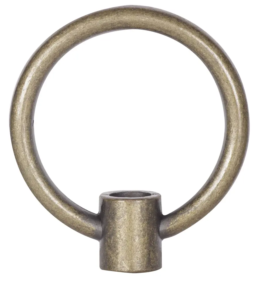 2" Die Cast Fixture Loops - 1/8 IP With Wireway - 20lbs Max - Antique Brass Finish