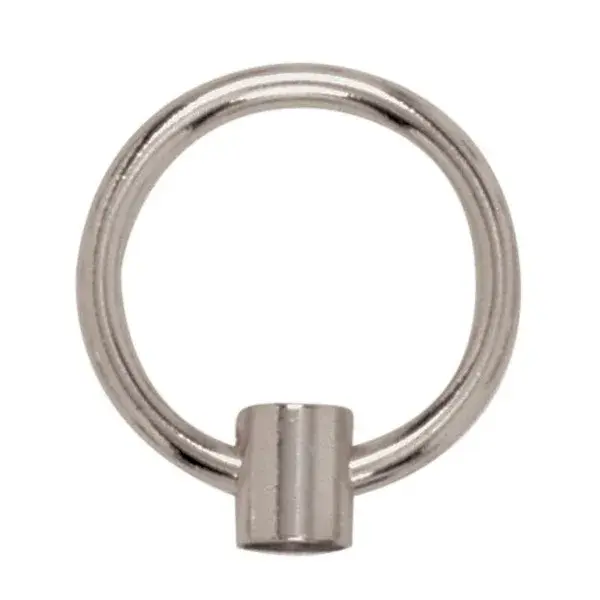 2" Die Cast Fixture Loops - 1/8 IP With Wireway - 20lbs Max - Polished Chrome Finish