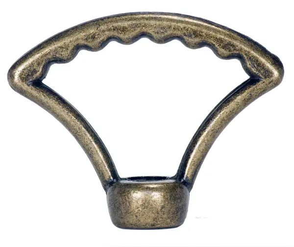 2" Die Cast Fixture Loops - 1/8 IP With Wireway - Hang Straight Loop - 20lbs Max - Antique Brass Finish