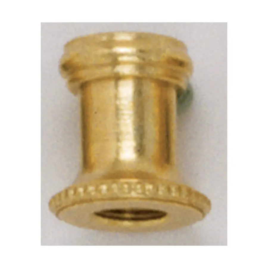 Solid Brass Neck And Spindle - Burnished and Lacquered - 13/16" x 7/8" - 1/8 IP Tapped
