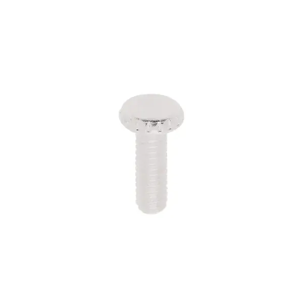 Steel Knurled Head Thumb Screws - 8/32 - 1/2" Length - White Finish