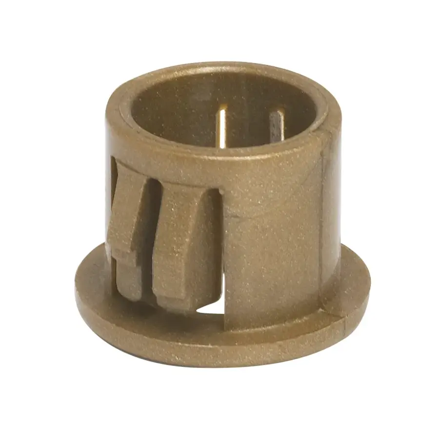 Nylon Snap-In Bushing - For 7/16" Hole - Gold Finish - Image 2