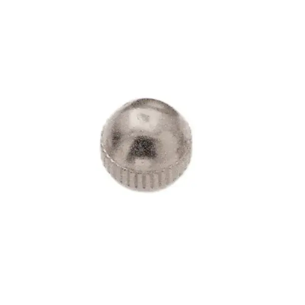 Brass Knobs - 8/32 - Knurled - 3/8" Diameter - Nickel Finish