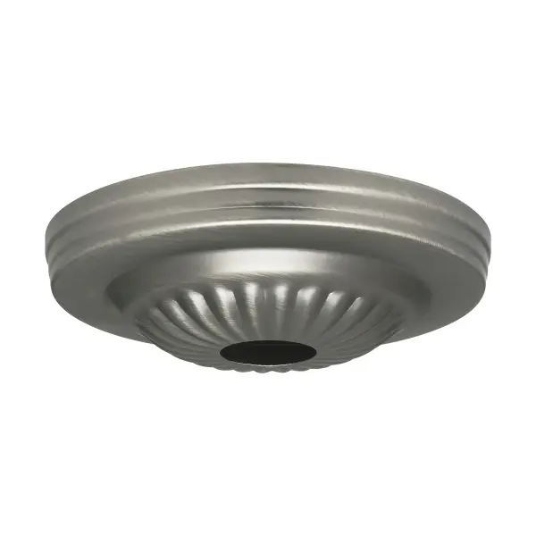 Ribbed Canopy - Canopy Only - Brushed Pewter Finish - 5" Diameter - 1-1/16" Center Hole