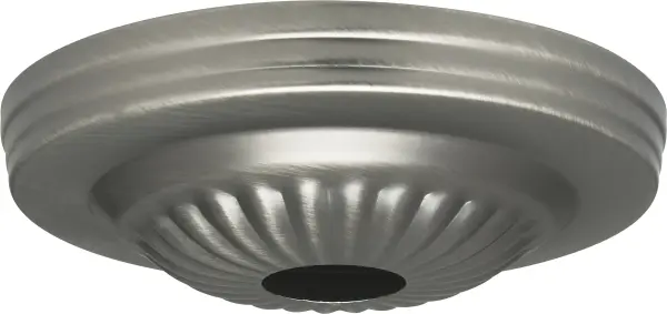 Ribbed Canopy - Canopy Only - Brushed Pewter Finish - 5" Diameter - 1-1/16" Center Hole - alternate view
