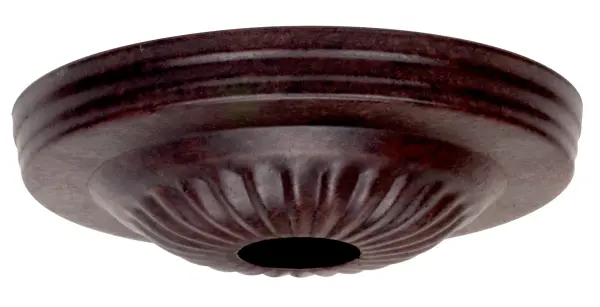 Ribbed Canopy - Canopy Only - Old Bronze Finish - 5" Diameter - 1-1/16" Center Hole