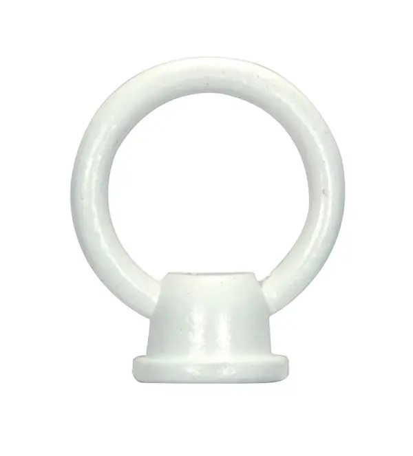 1-1/2" Female Loop - 1/8 IP With Wireway - 10lbs Max - White Finish