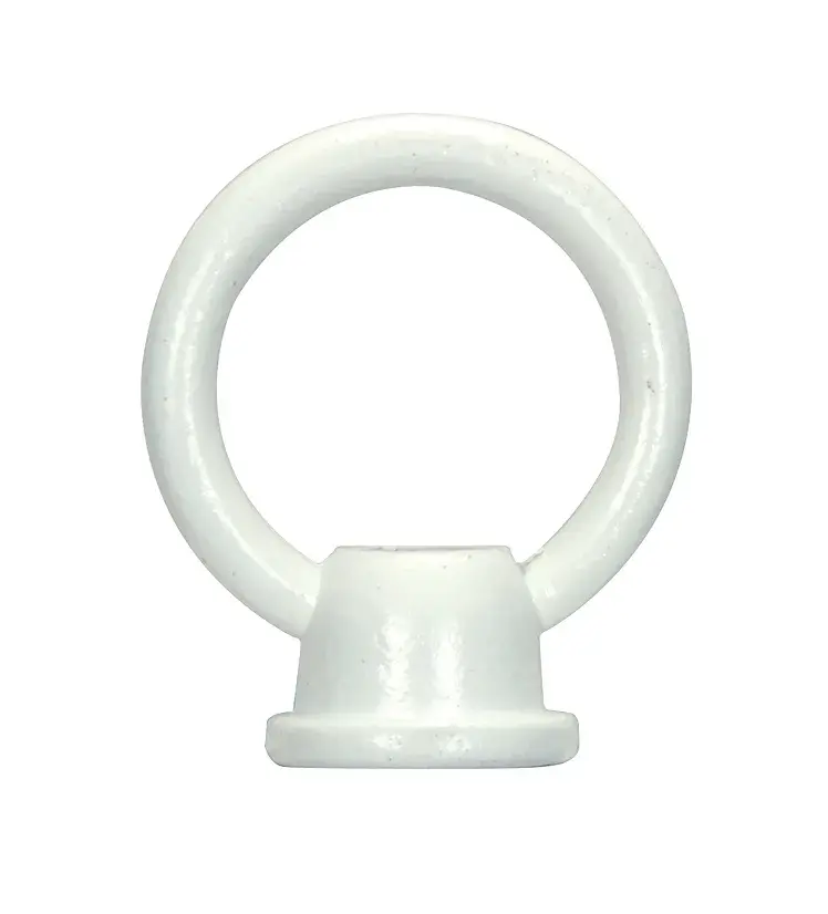 1-1/2" Female Loop - 1/8 IP With Wireway - 10lbs Max - White Finish