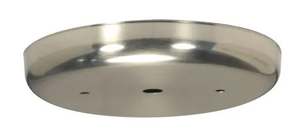 Contemporary Canopy - Canopy Only - Brushed Nickel Finish - 5-1/4" Diameter - 7/16" Center Hole - 2 -8/32 Bar Holes