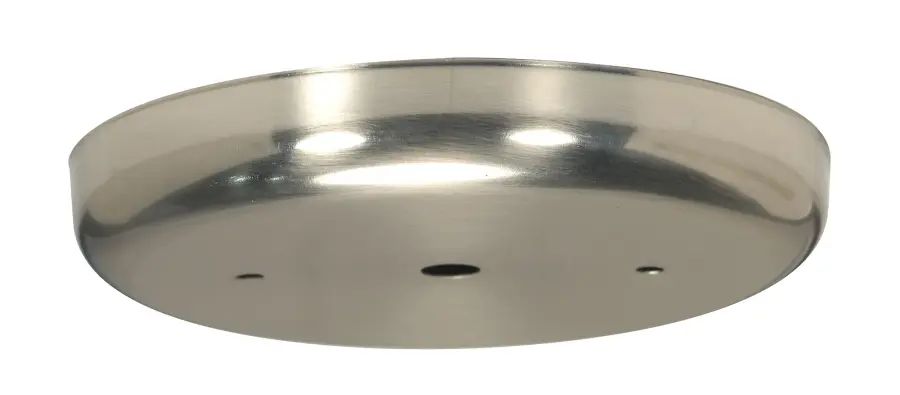 Contemporary Canopy - Canopy Only - Brushed Nickel Finish - 5-1/4" Diameter - 7/16" Center Hole - 2 -8/32 Bar Holes