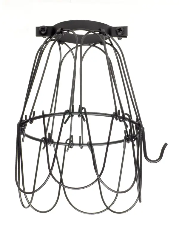 Light Bulb Cage - Black Finish - 5-3/4" Height